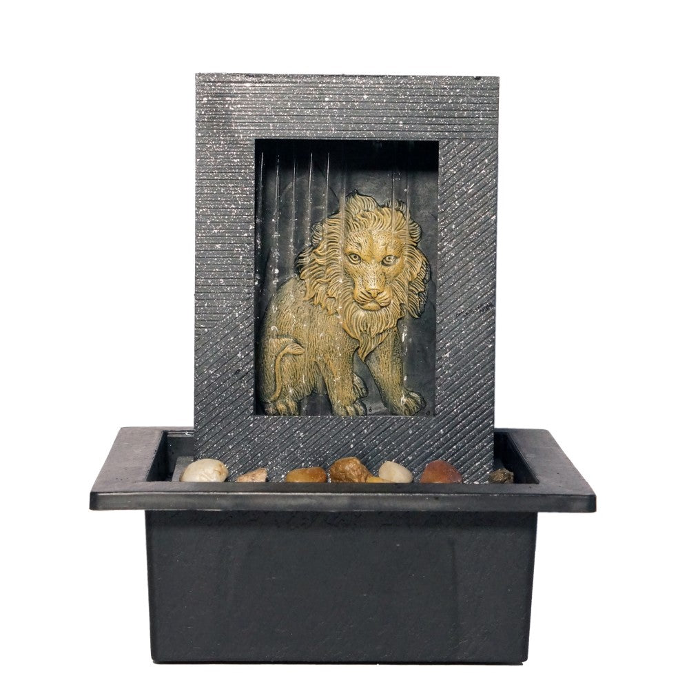 Lion Rain Artwork Indoor Water Fountain