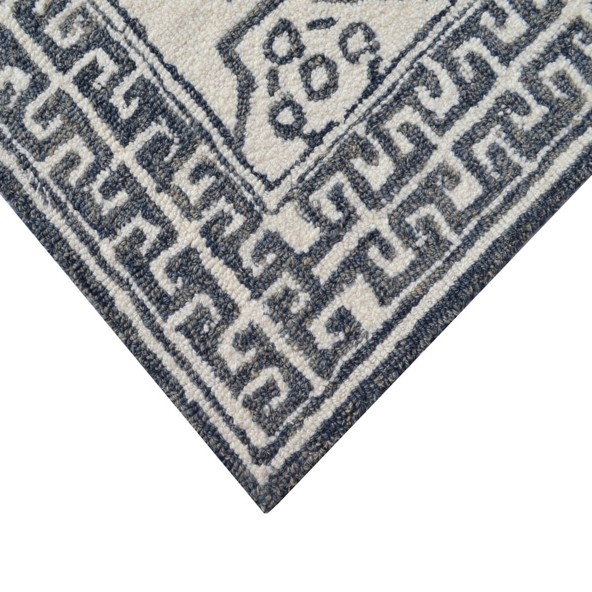 Lipi Handmade Woolen Rug Grey (Available in 3 Sizes)