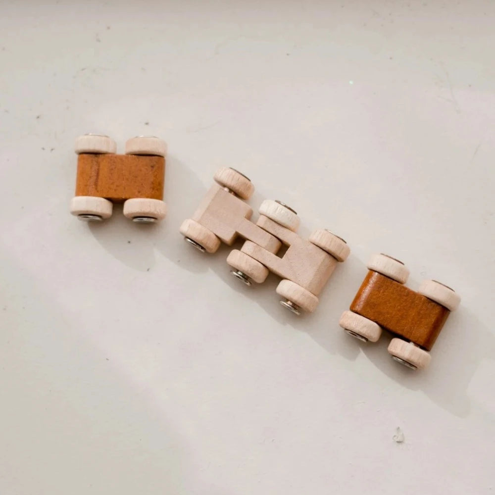 Little Fun Mini Wooden Cars