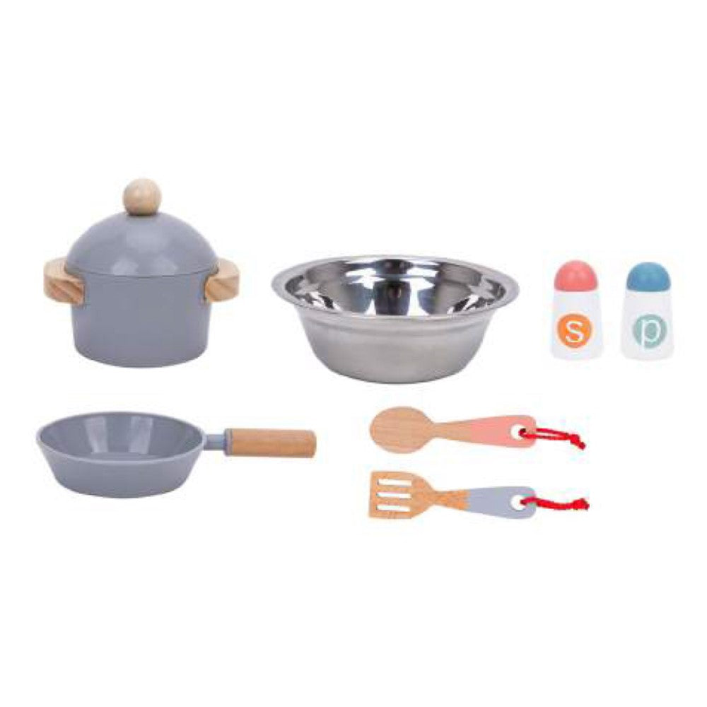 Little Joy Wooden Play Mini Kitchen - 10 Pcs