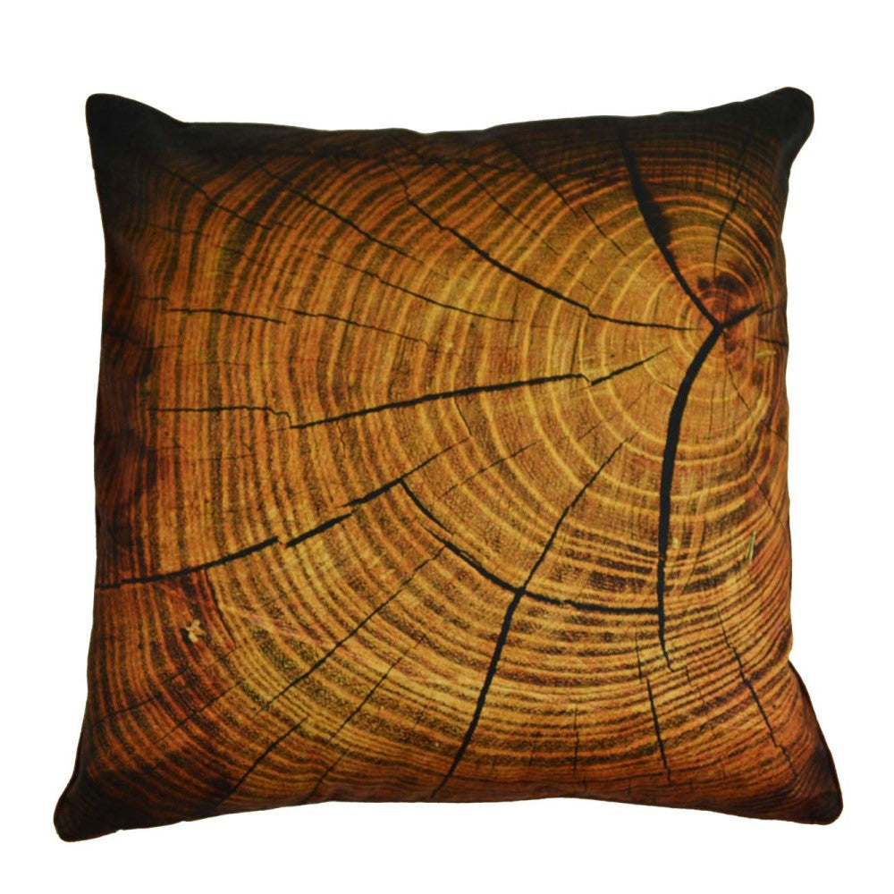 Log Designer Cushion With Recycled Fill 45 X 45cms