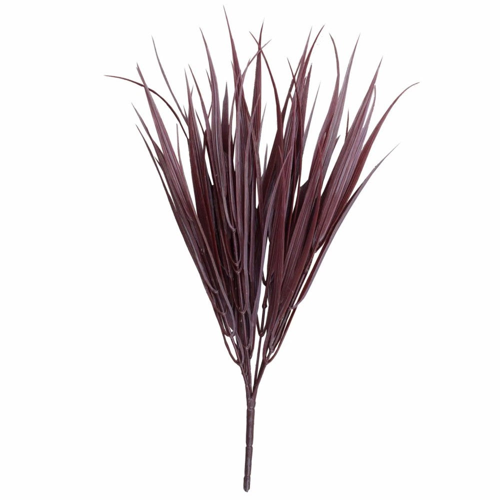 Long Dark Red Artificial Grass Stem 35cms