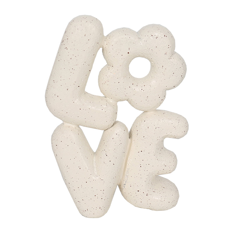 Love with Flower Decorative Ornament - 13.5x16x18.5cms