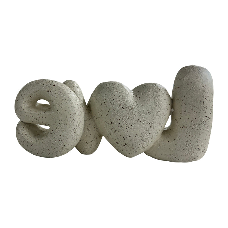 Love with Heart Decorative Ornament - 21x6x10.5cms