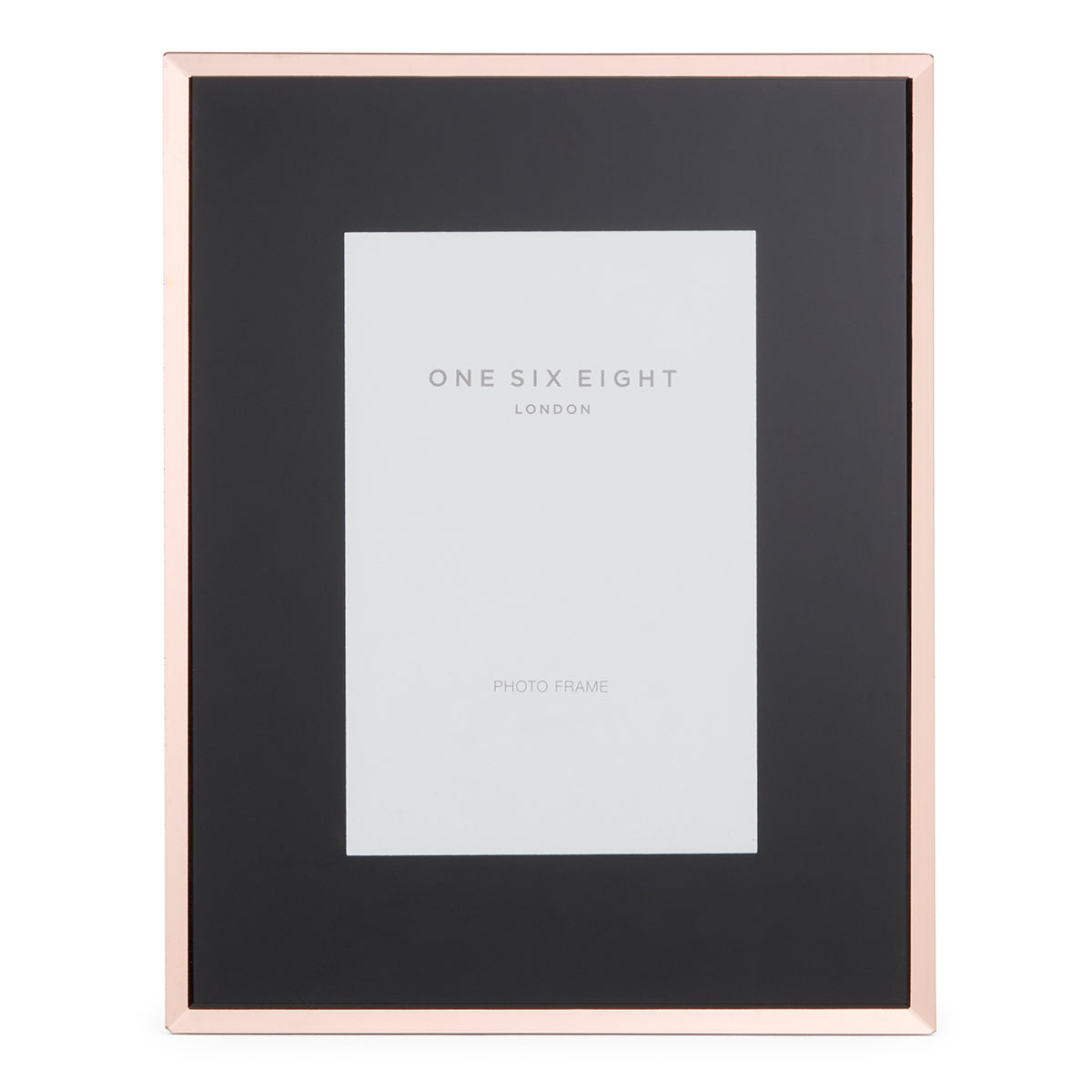 Personalised Luminous Love Glass Black / Rose Gold Picture Frame (Available In 2 Sizes)