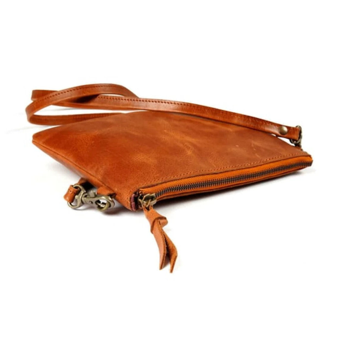 Luxe Luminary Elegant Leather Clutch Bag with Sling