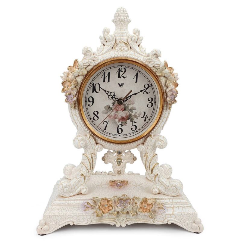 Luxurious Crystal Pendulum Table Clock 37.5cms