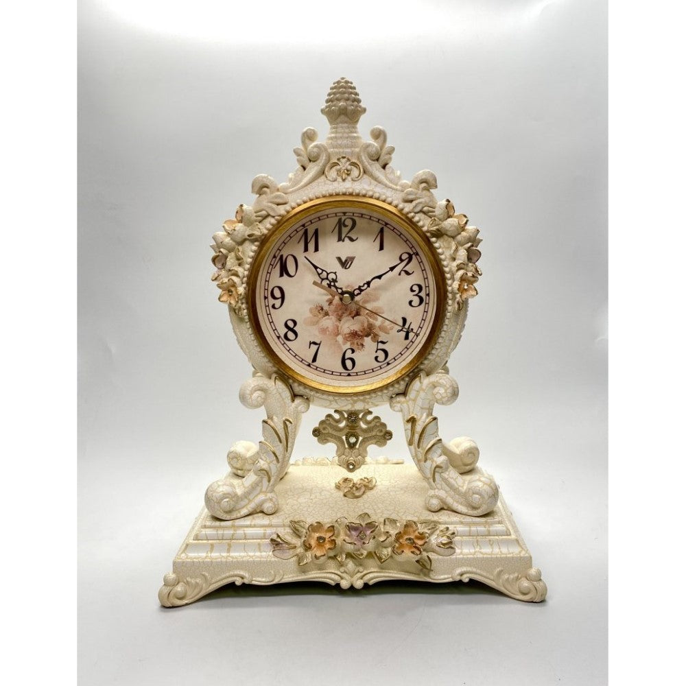 Luxurious Crystal Pendulum Table Clock 37.5cms