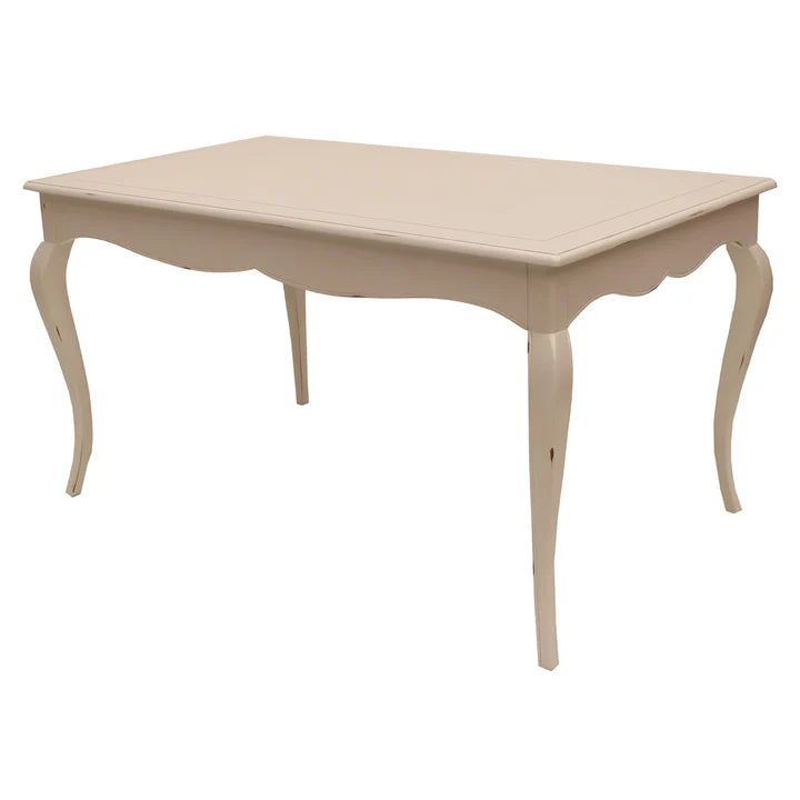 Luxurious French Style Dining Table - Distressed White