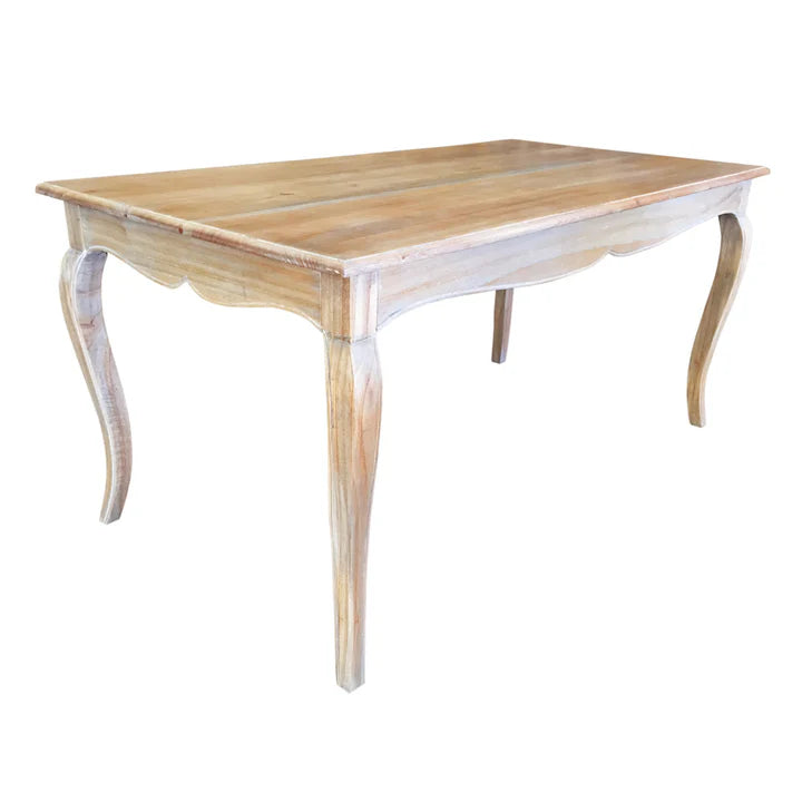 Luxurious French Style Dining Table - Weathered Oak