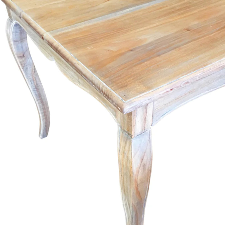 Luxurious French Style Dining Table - Weathered Oak