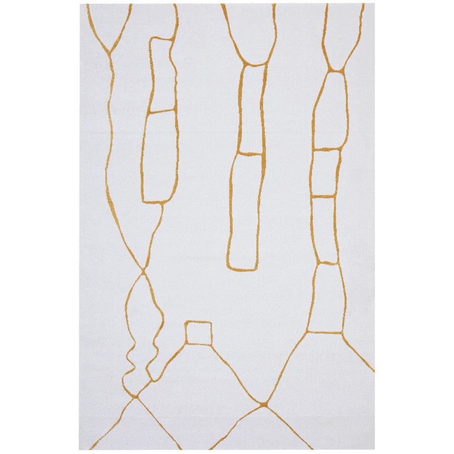 Luxurious Paradise Amy Gold Rug - 230 x 160cms