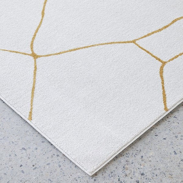 Luxurious Paradise Amy Gold Rug - 230 x 160cms