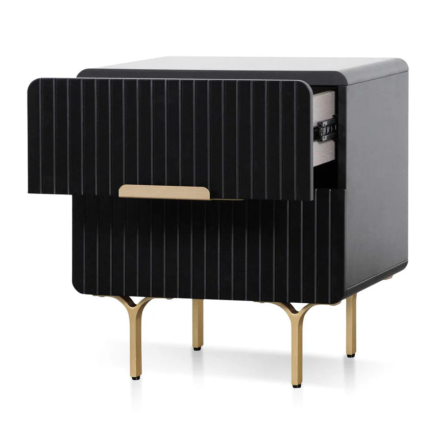 Luxury Bedside Table - Black