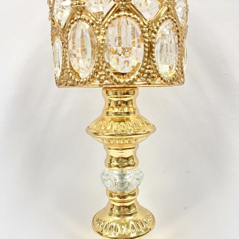 Luxury Crystal Gold Candlestick