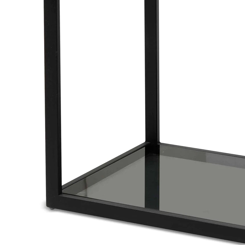 Luxury Glass Book Shelving Storage - Black