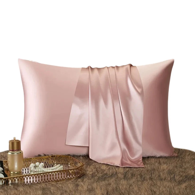 Luxury Mulberry Silk Pillowcase - Pink - 50x75cms