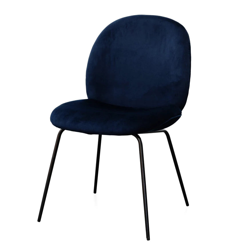 Luxury Velvet Dining Chair - Blue