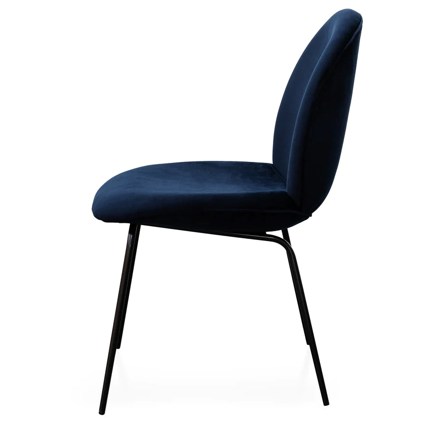 Luxury Velvet Dining Chair - Blue