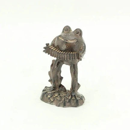 Magnesium Frog Music Trio Statue