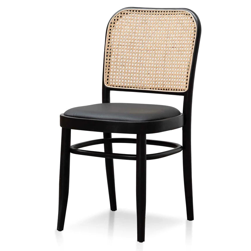 Mahogany Majesty Dining Chair - Black