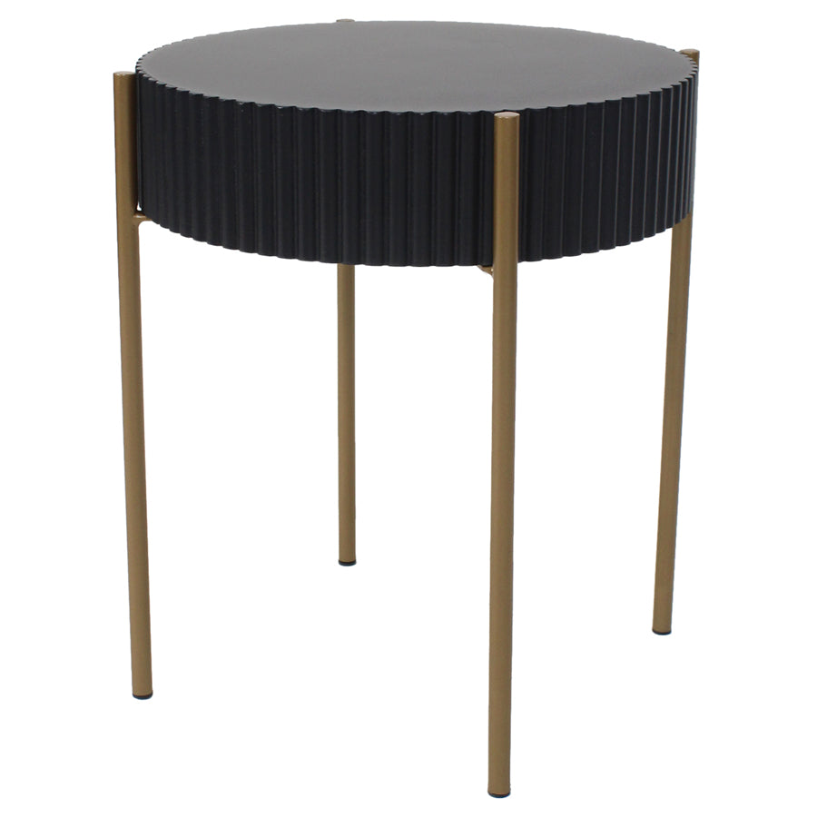 Majestic Eclipse Ribbed Side Table 40cms