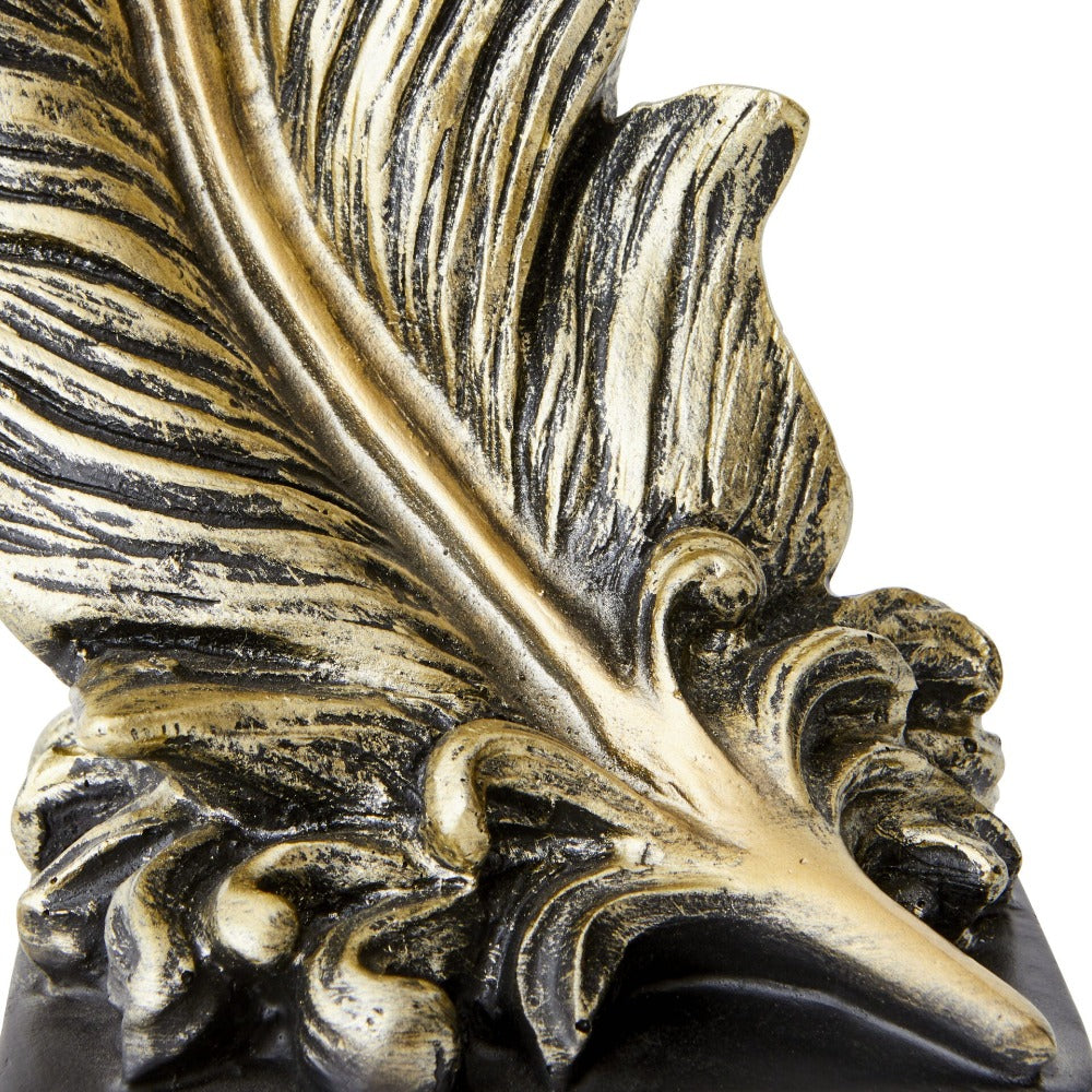 Majestic Feather Home Decor Accent - Gold