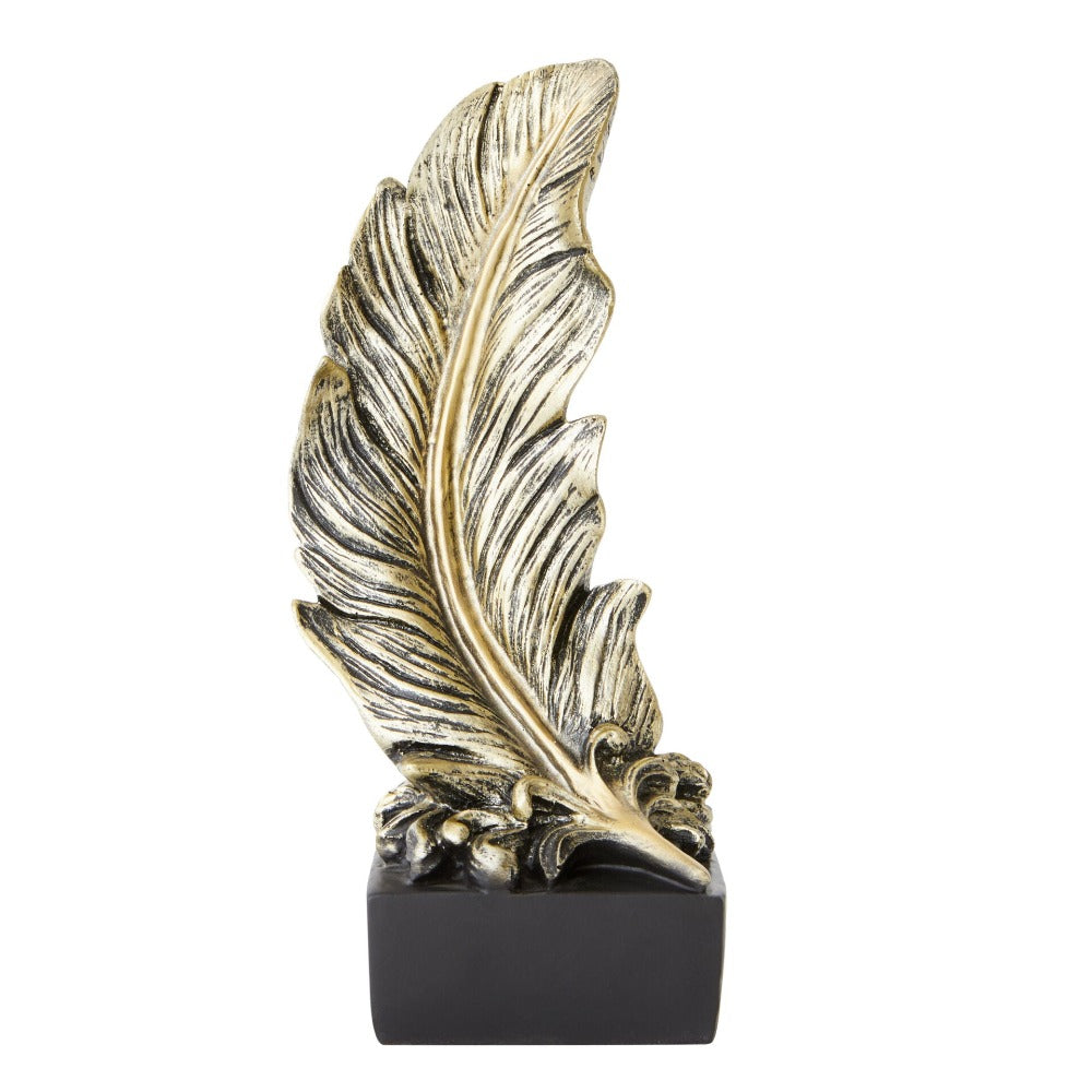 Majestic Feather Home Decor Accent - Gold