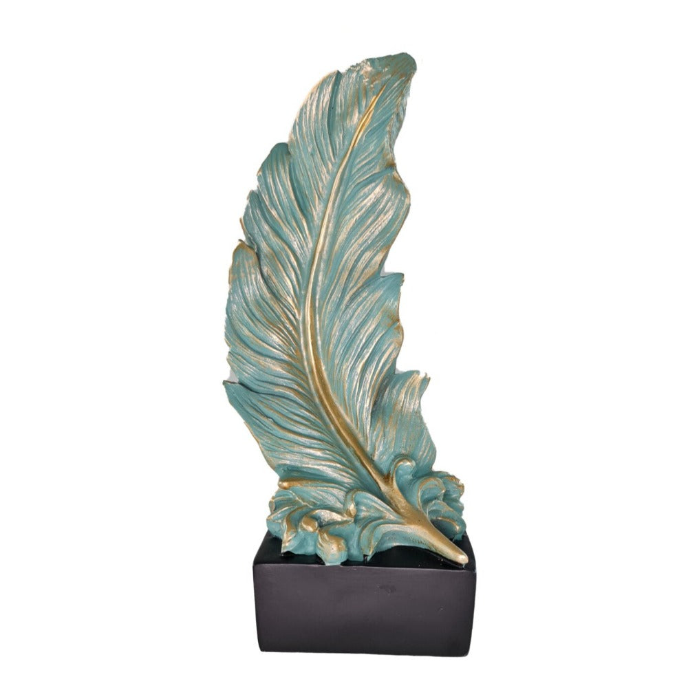 Majestic Feather Home Decor Accent - Blue