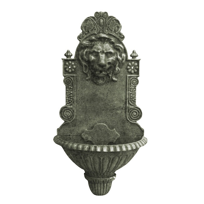 Majestic Lion Cast Iron Wall Fountain (Pump Not Incl) (Available in 3 Colors)