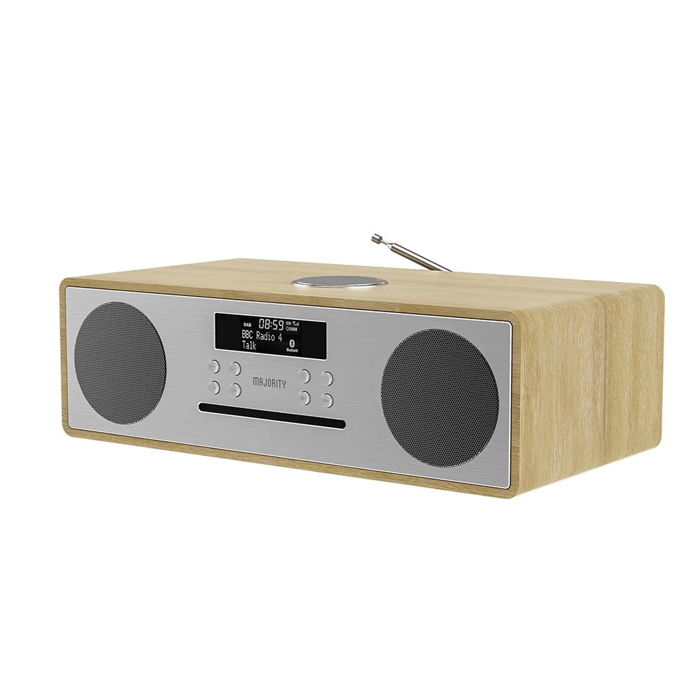 Majority Oakington: Bluetooth, DAB Radio, and CD Player - Oak