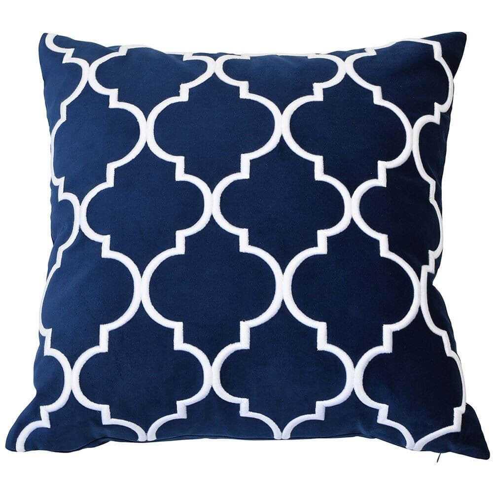 Malibu Velvet 55x55cm Cushion Cover - Navy