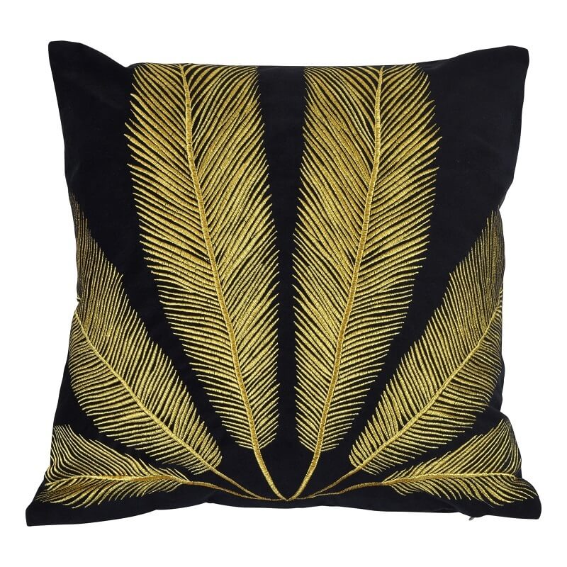 Mallorca Velvet 50x50cm Cushion Cover - Gold Leaf