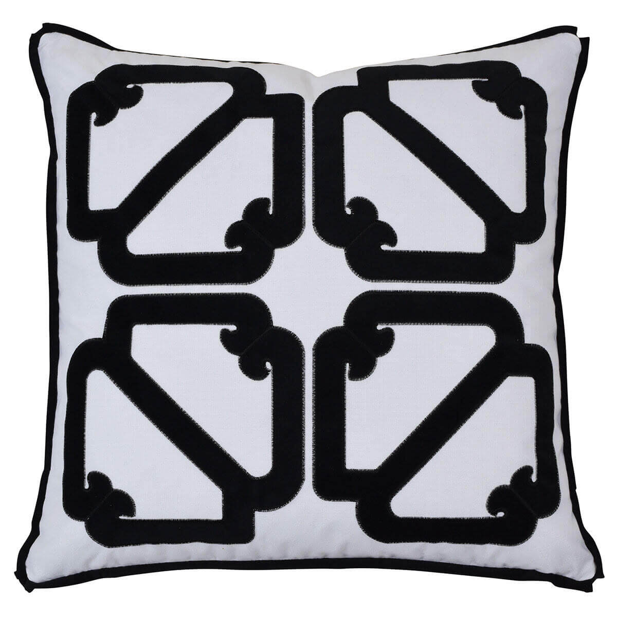 Manly Velvet 55x55cm Cushion Cover - Black