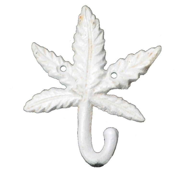 Maple Leaf Single Hook Cast Iron Wall Hanging