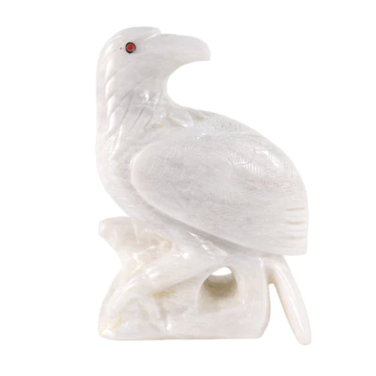 Marble Sculpture Eagle Figurine 25cm