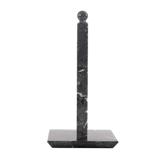 Marble Square Paper Towel Holder - Black