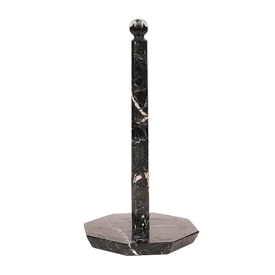 Marble Star Paper Towel Holder - Black