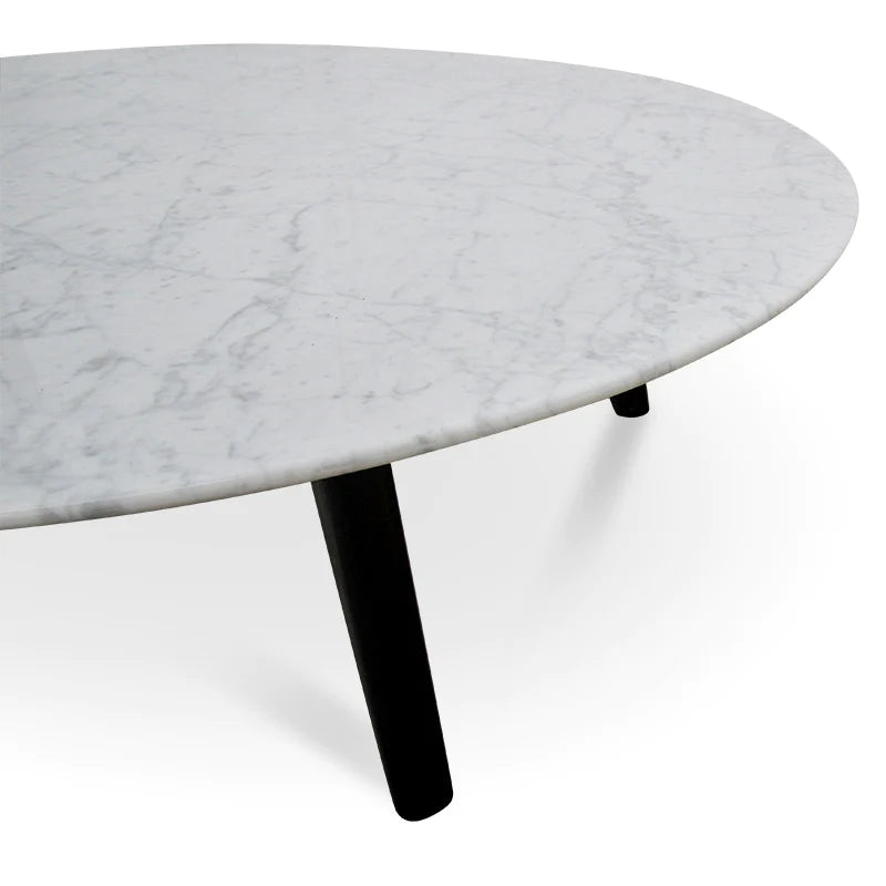 Marble Top Wood Coffee Table 100cms