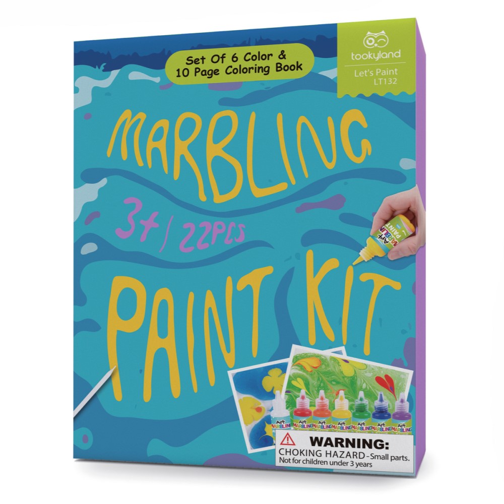 6 Colours Marbling Paint Craft Kit