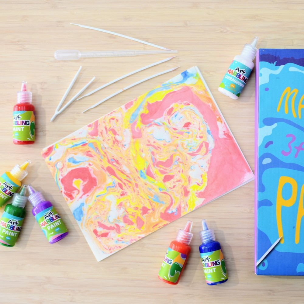 6 Colours Marbling Paint Craft Kit