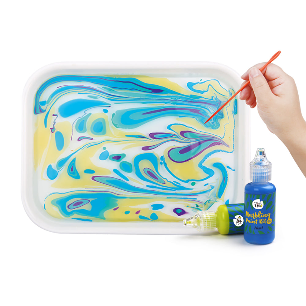 12 Colours Marbling Paint 30 Pieces Craft Kit