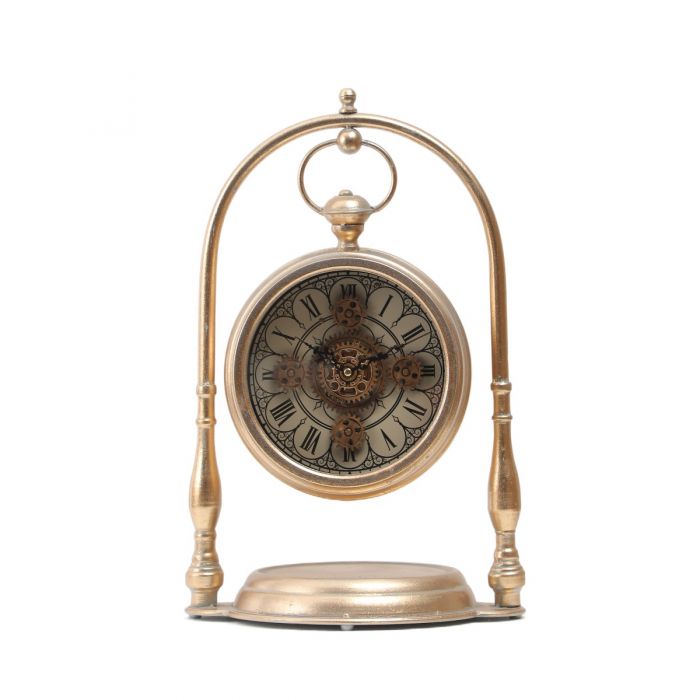 Marrakesh Arch Exposed Gear Movement Table Clock - 47cms