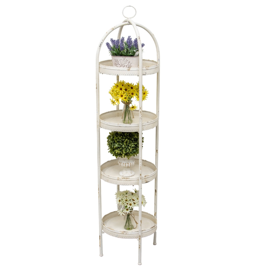 Martinique 4-Round Shelf Unit Plant Stand - 154cms