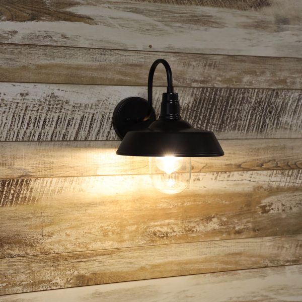 Matt Finish Barn Style Wall Light (Available in 2 Colors)