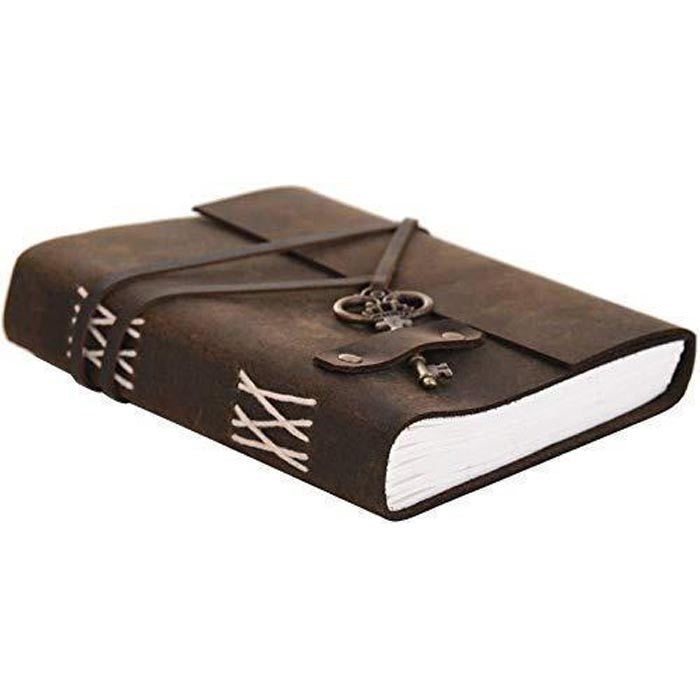 Meadow Mirage Leather Journal with Key Closure