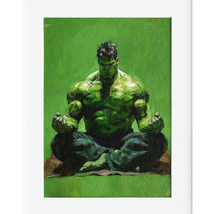 Mediation Hulk Print Wall Decor - 40x50cms