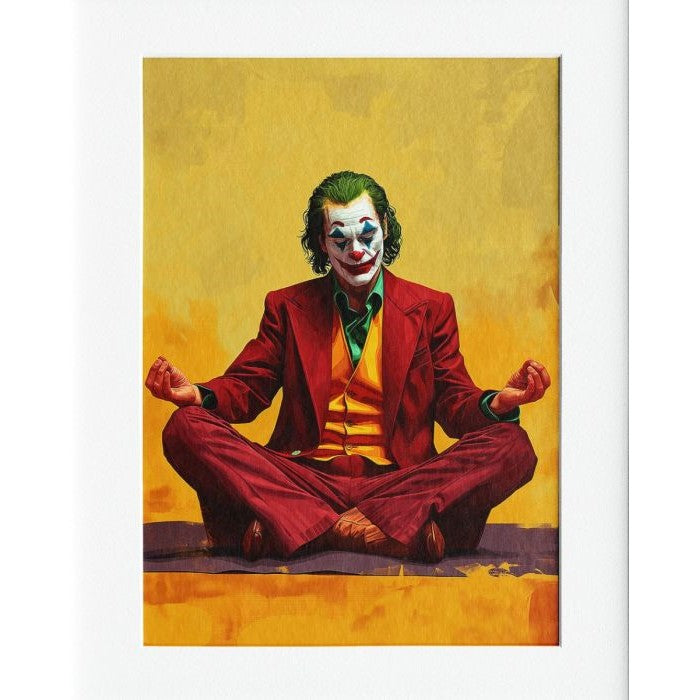 Mediation Joke Print Wall Decor - 40x50cms