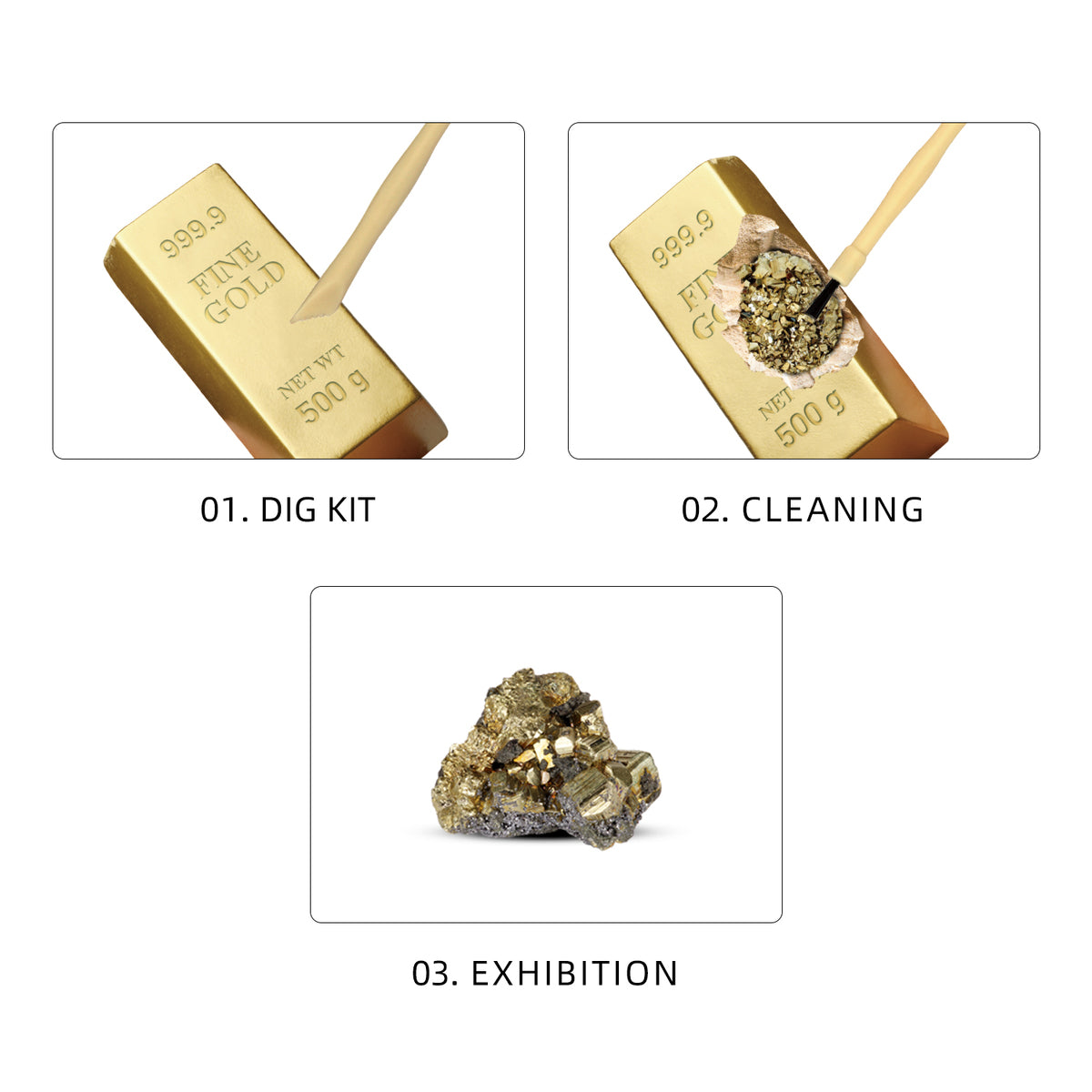 Mega Gold Digger Kit - Pan, Dig & Find Gold