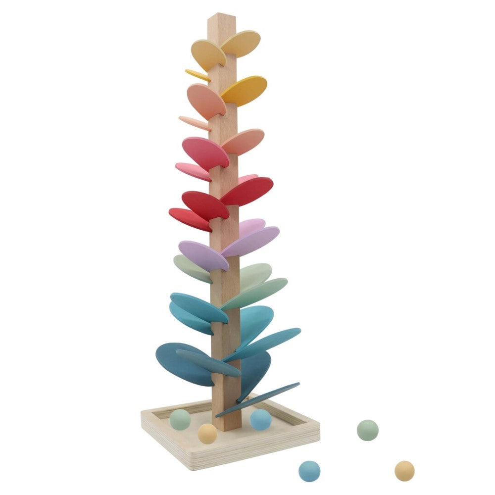 Melodic Wooden Tree Marble Run